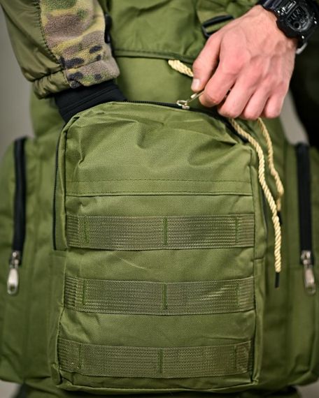 Тактичний рюкзак 70 л армійський рюкзак для туризму похідний наплічник великий для полювання та риболовлі | Зображення 4