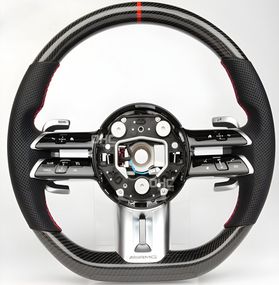 Кермо AMG 2021-Style (Карбон, 4pin) для Mercedes A-сlass W177 2018- рр