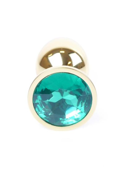 Анальная пробка - Jewellery Gold Plug Green sexstyle | Зображення 1
