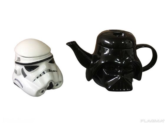 Подарочный Набор Кружка Чашка Бокал 3D Крышкой Star Wars Штурмовик 3D и Заварник | Зображення 1