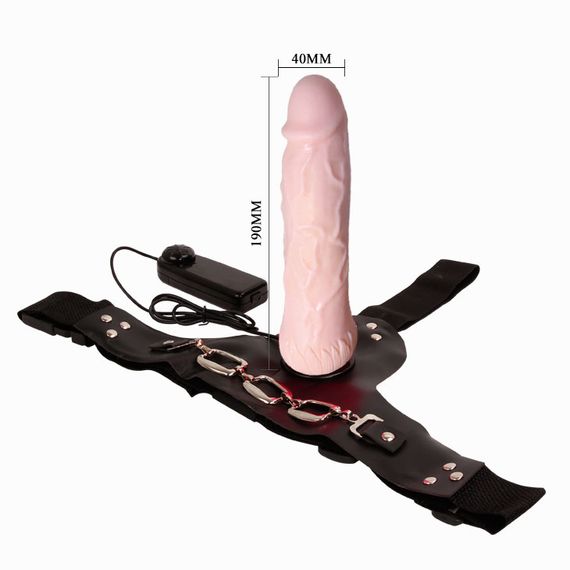 Страпон - Baile Jessica Strap On Vibrating, 19 см | Зображення 5