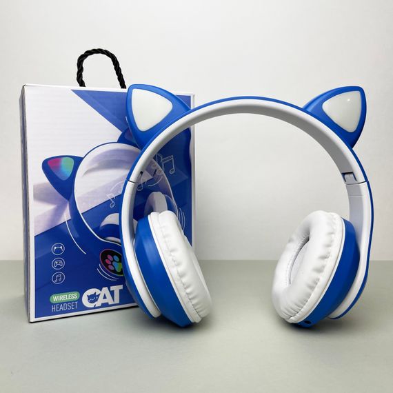 Бездротові навушники Cat Ear RGB STN-28 (Синій)