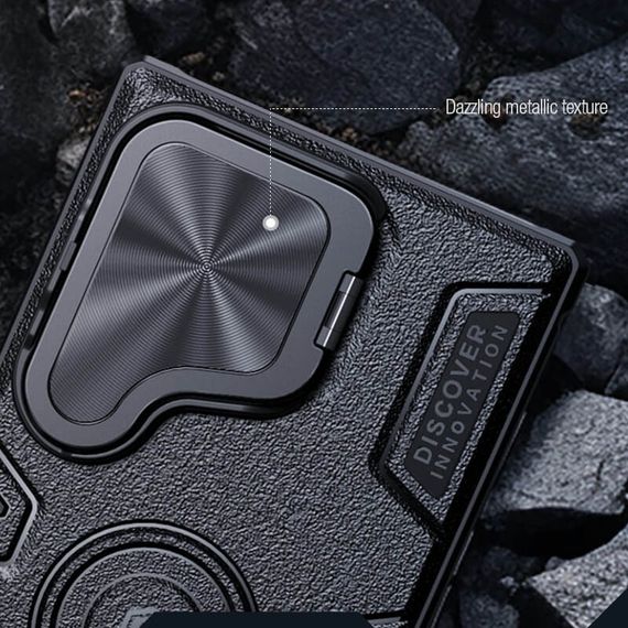 TPU+PC чохол Nillkin CamShield Armor Prop для Samsung Galaxy S25 Ultra Black | Зображення 6
