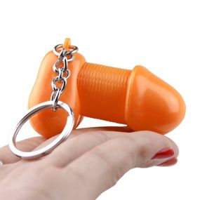 Брелок в виде пениса на пружине Roomfun SEXY MOBILE Key Ring оранжевый sexstyle