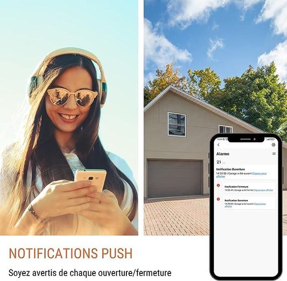 Датчик відчинення дверей Wifi, вікна, бездротовий Konlen KL-WD00 Iphone&Android App | Зображення 1