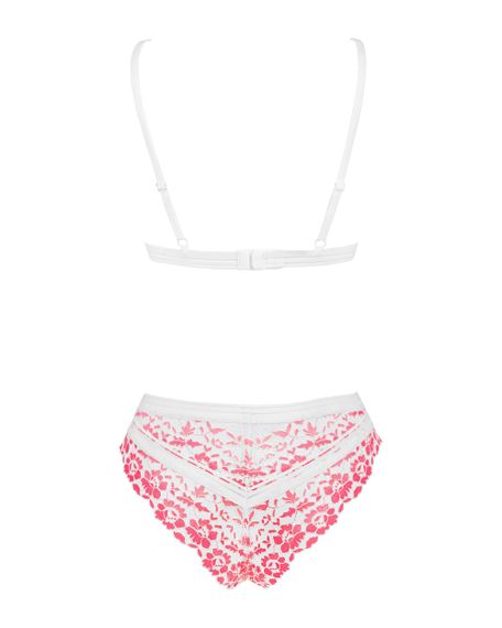 Мереживний комплект Bloomys set Рожевий L/XL | Зображення 7