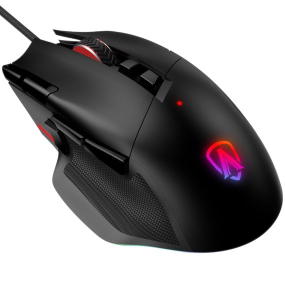 Мишка AOC AGM600 ігрова, 16000dpi., 10кн., RGB PMW3389 Kailh switch чорна | Зображення 2