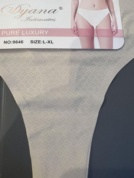 Трусы-стринги, дышащие  Dyana, с хлопковой ластовицей, цвет rose (пудровый), размер L/XL | Зображення 1