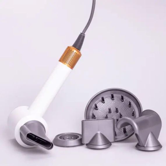 Фен стайлер для волосся 5 в 1 Supersonic Premium 1600 Вт 5 насадок 3 режими швидкості Білий PH770W | Зображення 1