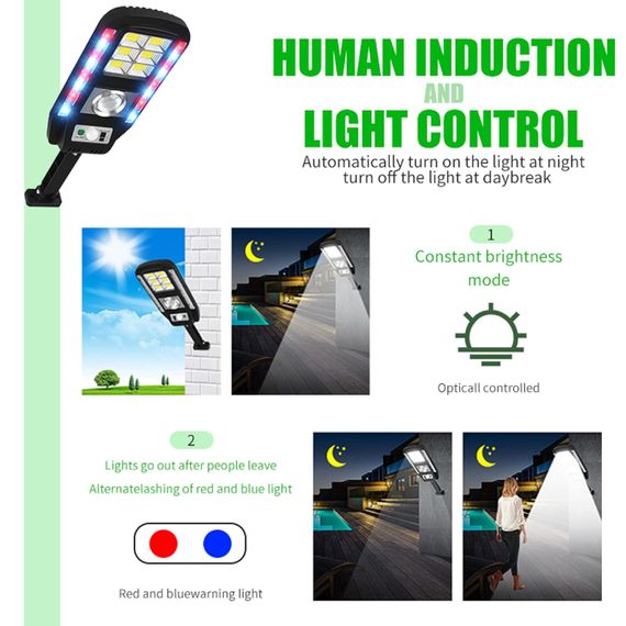 Прожектор LED настенный CL-728 сенсорный уличный с солнечной панелью и пультом | Зображення 5