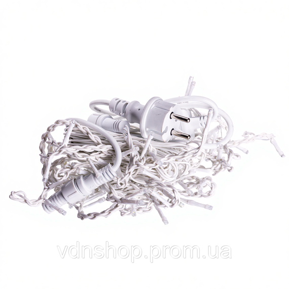 Новогодняя гирлянда уличная Бахрома 6 м 105 LED белый провод Мультиколор 6MWMLNEW | Зображення 1