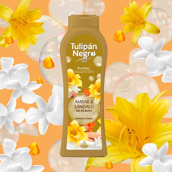 Гель для душу парфумований Tulipan Negro Shower Gel - Ambar & Sandalo (650 ml) | Зображення 1
