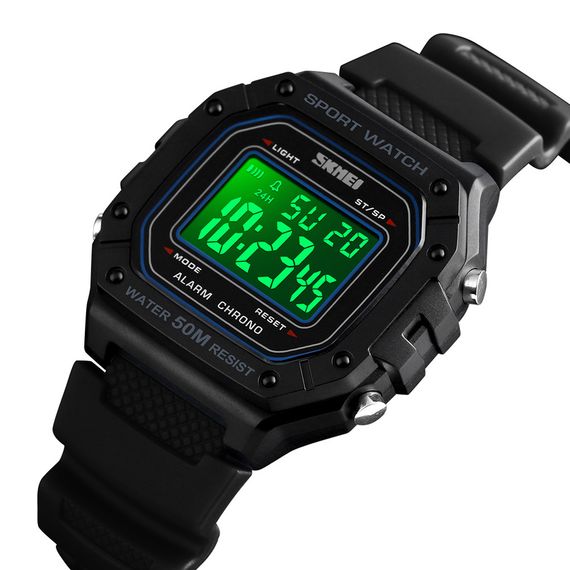 Чоловічий годинник Skmei 1496BKBK Black-Black | Зображення 2