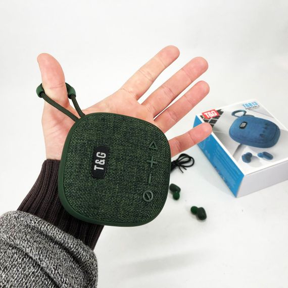Колонка-Bluetooth с наушниками TG813. Цвет: зеленый | Зображення 5