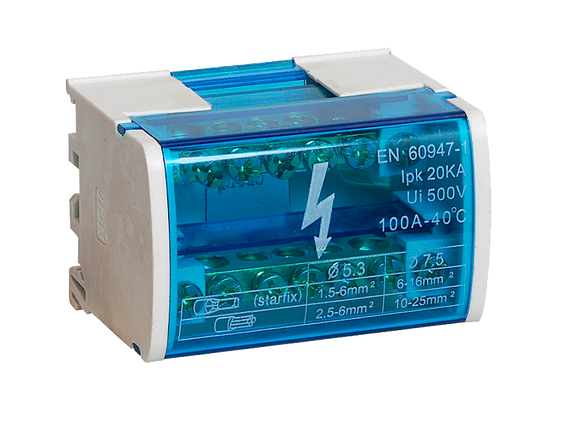 Шина «N» на DIN-рейку в корпусі 2х7 груп Ny95500199