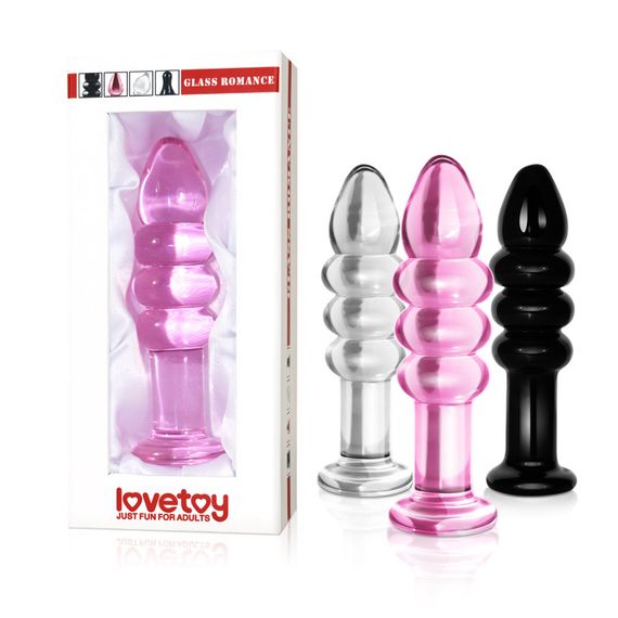 Анальна пробка - Glass Romance 5.5" Black sexstyle | Зображення 1