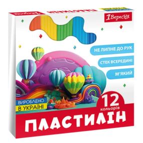 Пластилін Classic 1В 540671 12 кольорів Різнокольоровий shop (4823095406719)