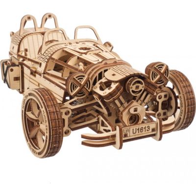 Конструктор Ugears механічний 3D Трицикл UGR-S (70216) | Зображення 2