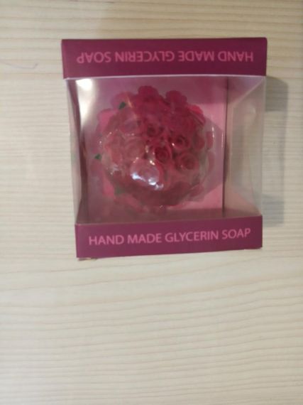 Гліцеринове мило (топка) Болгарія BioFresh Rose Of Bulgaria в подарунковій упаковці 50 г | Зображення 1