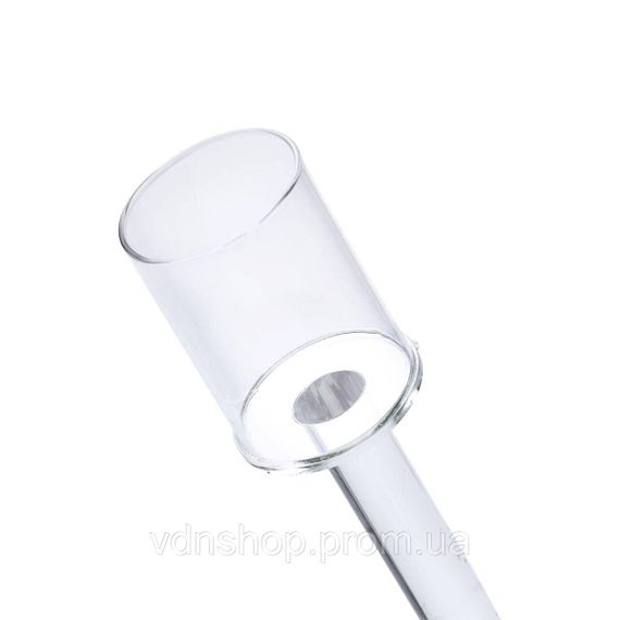 Підсвічник скляний на ніжці 8×31 см підсвічник келих декоративний прозорий HP-4-43S | Зображення 1