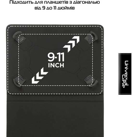 Чохол до планшета Armorstandart Silicone Hooks 10 Black (ARM59078) | Зображення 3