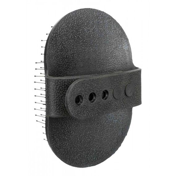 Щітка Trixie для котів з металевими зубчиками гумова з петлею для рук 8х13 см | Зображення 1