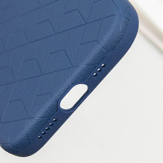 Кожаный чехол Carved with MagSafe для Apple iPhone 16 (6.1") Blue | Зображення 6
