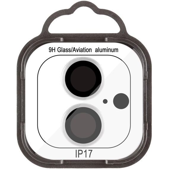 Защитное стекло Metal Classic на камеру (в упак.) для Apple iPhone 17 (6.3") Серебряный / Silver | Зображення 1