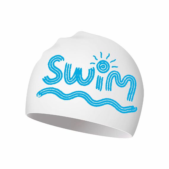 Дитяча Шапочка для плавання Renvo Junia JR Белий OSFM (1SC510-03) | Зображення 1