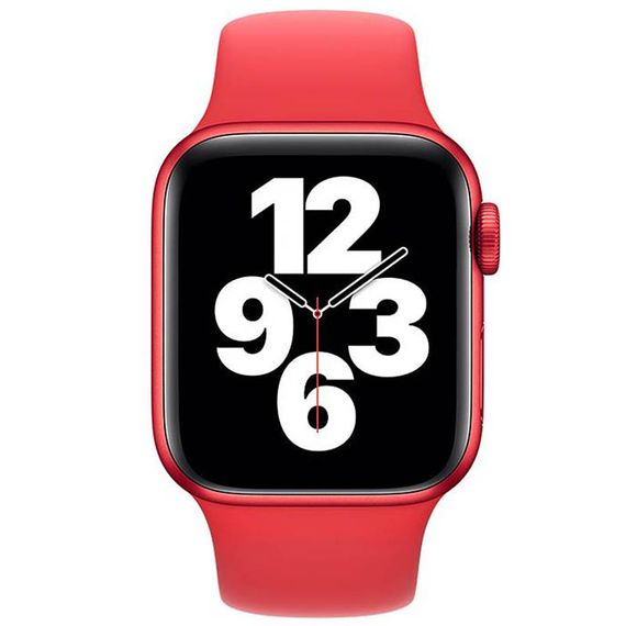 Ремешок Hoco WA01 Flexible series для Apple watch (42/44/45/49mm) Red | Зображення 1