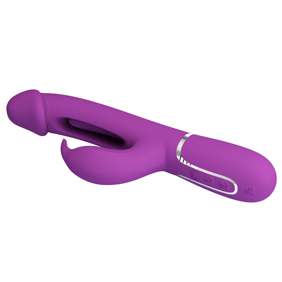 Вибратор с стимулятором клитора PRETTY LOVE - Kampas Rabbit 3 in 1 Purple, BW-500025-3 sexstyle | Зображення 6