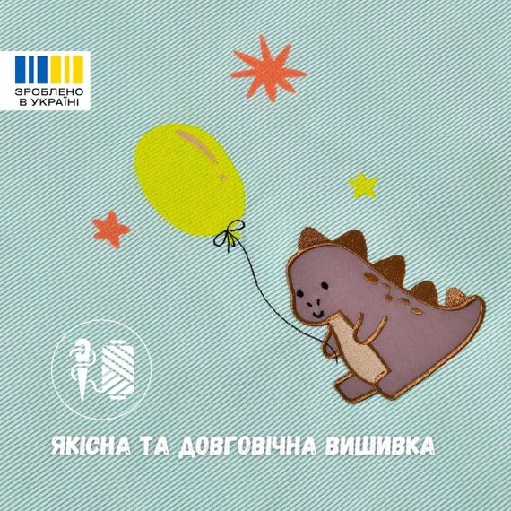 Детский комплект постельного белья в кроватку PAPAELLA с вышивкой, хлопок мята (8-35772*002) | Зображення 2