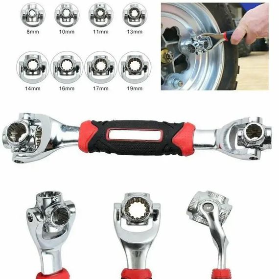 Универсальный ключ 48 в 1 Universal Tiger Wrench PRO original Сверхпрочный, набор NW-715 универсальных ключей | Зображення 8
