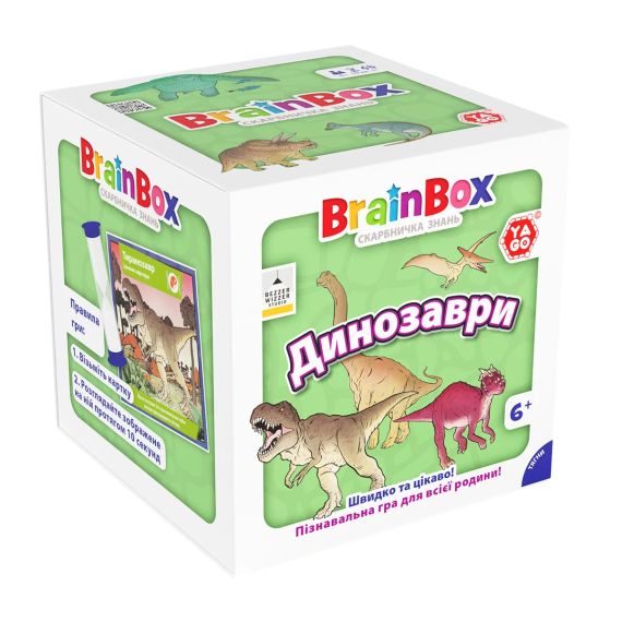 Настольная игра BrainBox. Познавательная игра. Динозавры