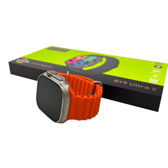 Смартгодинник Saiya SY9 Ultra 2 Amoled+IP67 Silver Orange | Зображення 2