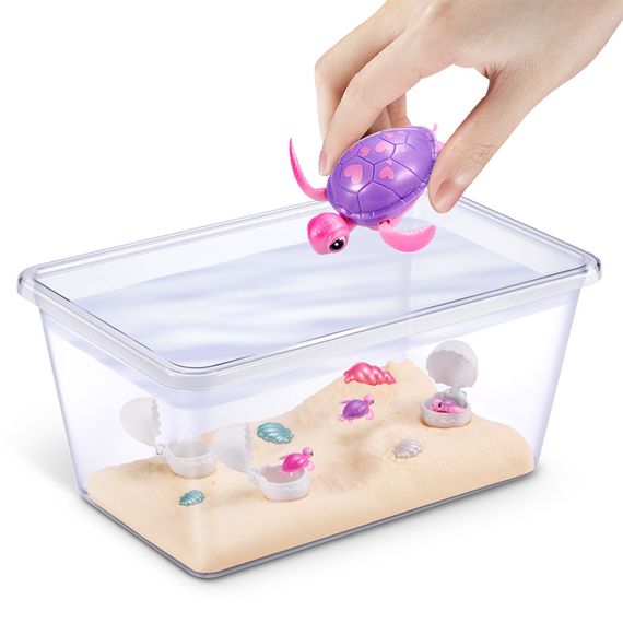 Інтерактивний ігровий набір Мама черепаха із сюрпризом Pets & Robo Alive 9560 "Mama & Baby Surprise" | Зображення 8