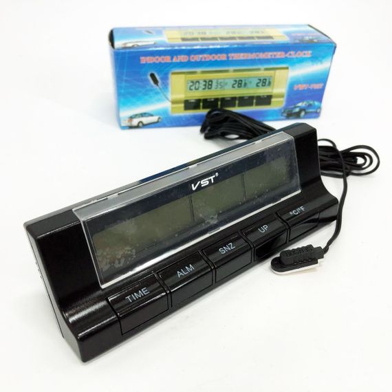 Авточасы с термометром VST-7037 RU-87 | Зображення 4