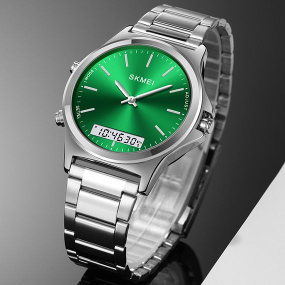 Годинник S2kmei 2120SIGN Silver-Green | Зображення 3
