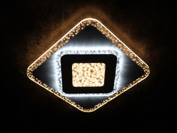 Сучасний квадратний світильник стельовий LED для кімнати кухні ванної 25128 Білий 4х30х30 см. | Зображення 1