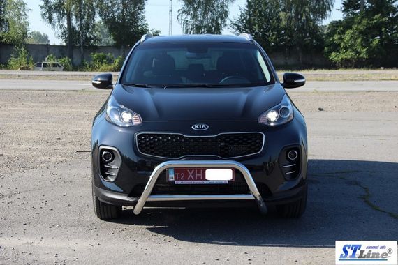 Кенгурятник WT006 (нерж) для Kia Sportage 2015-2021 рр | Зображення 4