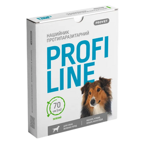 Нашийник для собак великих порід ProVet Profiline, зелений 70см
