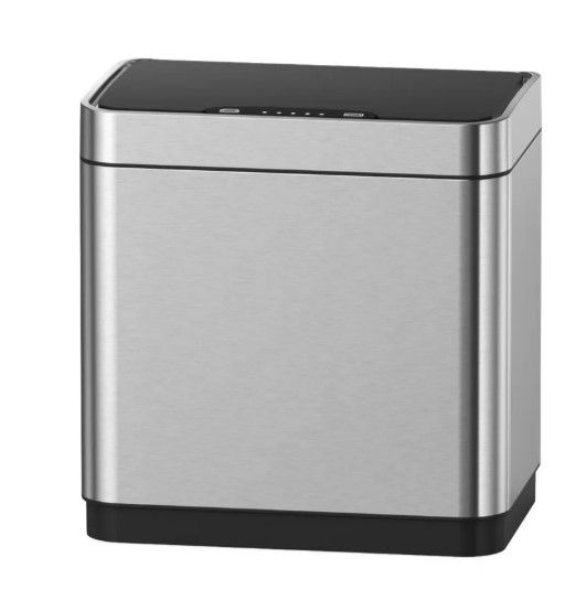 Відро для сміття сенсорне прямокутне Koer TC-020312-02 12 л нержавійка (KR5586)