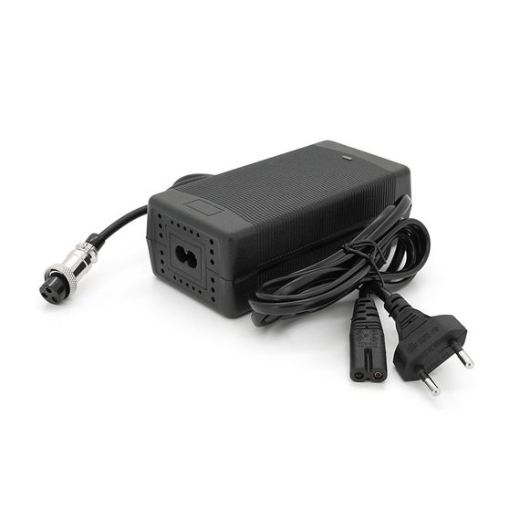 Зарядний пристрій акумуляторів LiFePO4 12V (14.6V), 4S,10A, штекер GX16, з індикацією, 133х67х45mm, 0.3kg | Зображення 1