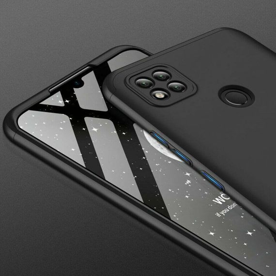 Чохол GKK 360 градусів для Xiaomi Redmi 9C / Redmi 10A колір Чорний | Зображення 3