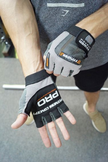 Рукавички для фітнесу Power System PS-2300 Fitness Grey/White XL | Зображення 6