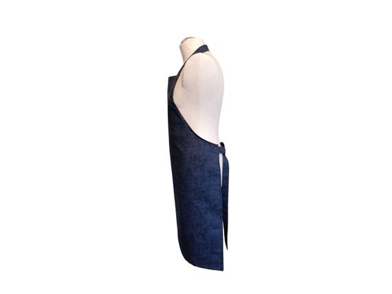 Фартух чоловічий для готування ONESIZE синій джинс ефект потертостей 10036 | Зображення 3