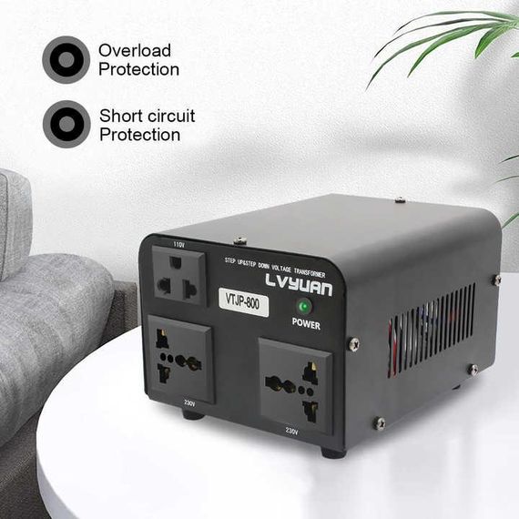Перетворювач напруги 220v на 120v 800W (500W) | Зображення 1