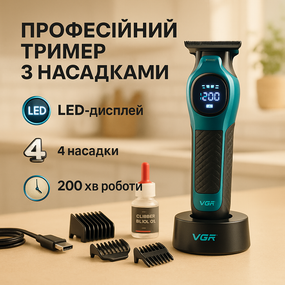 Професійна акумуляторна машинка Акумулятор, Надійна машинка для стрижки, Тример з регульованою довжиною RG-67