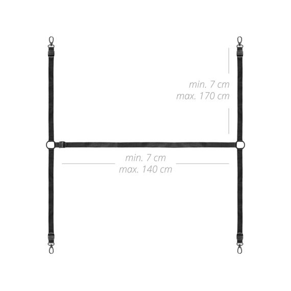 Фіксатор рук і ніг для ліжка Bedroom Fantasies Under the bed Restraint Set | Зображення 6