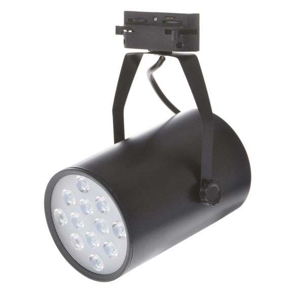 Светильник трековый поворотный LED 422/12W NW BK